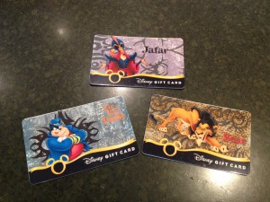 walt disney world gift cards