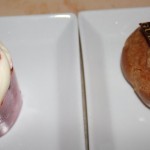 Strawberry cream cheese cupcake and lemon raspberry cream puff
