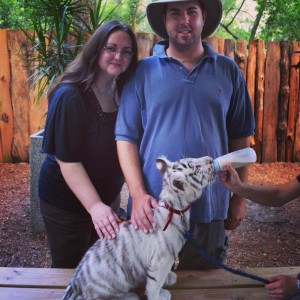 posing with Remington Wild Things Zoo
