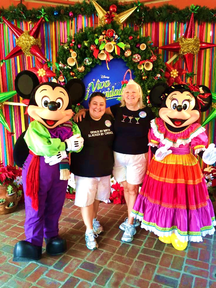 Mickey, Minnie, Mom & me