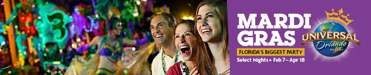 Mardi Gras Universal Orlando Concert Universal Studios Florida Header