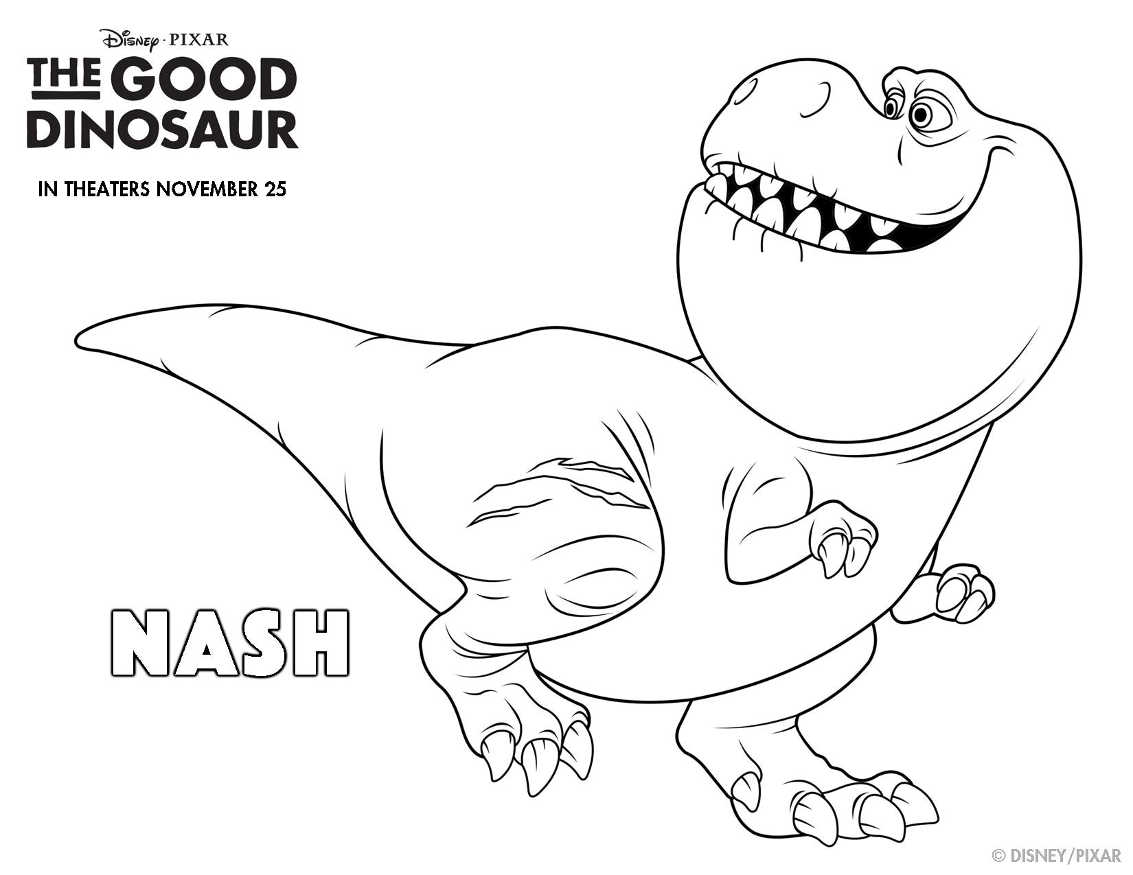 The Good Dinosaur Coloring Pages-page-004 - On the Go in MCO
