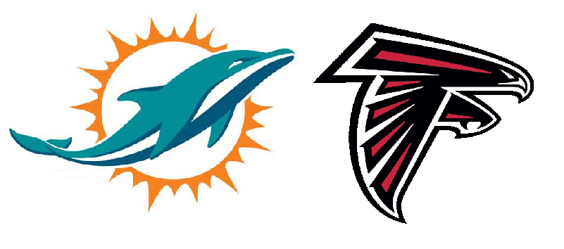 Camping World Stadium NFL Preseason Dolphins and Falcons logo