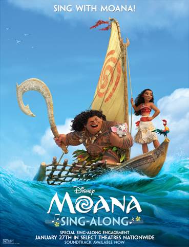 Walt Disney Studios News Roundup 1 17 17 - Moana Sing Along