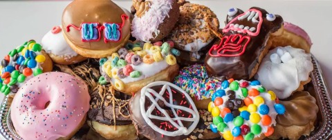VooDoo Doughnut Universal Orlando CityWalk selection