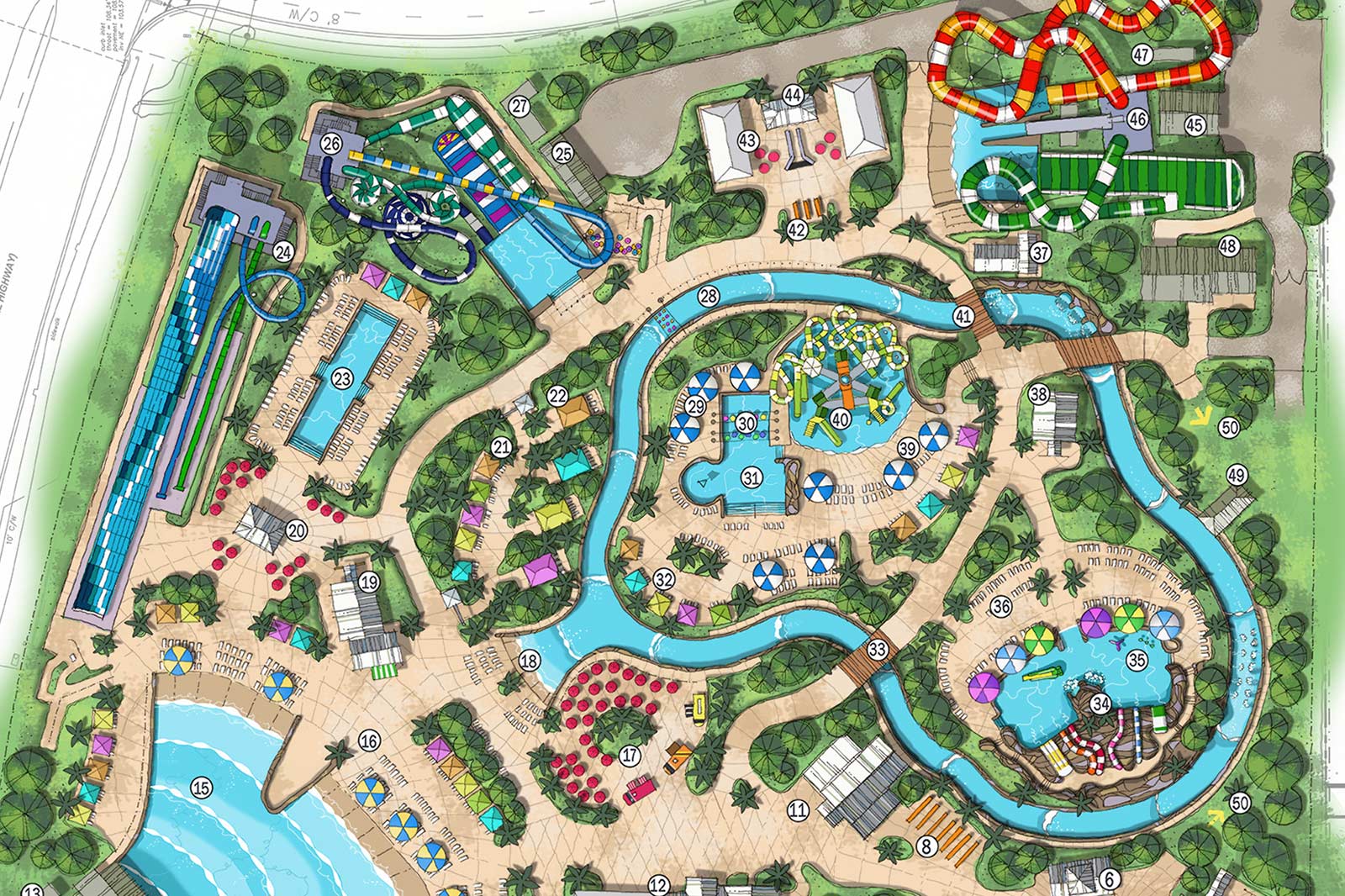 Island H2O Live Park Map Rendering
