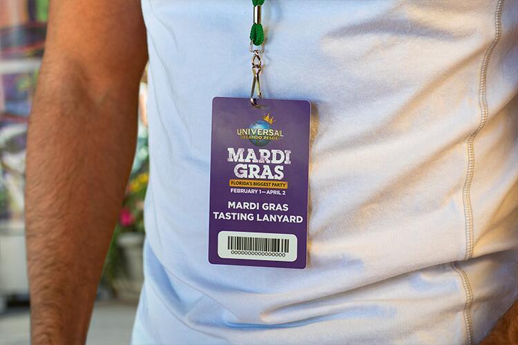 Universal Orlando Resort Mardi Gras 2020 Tasting Lanyard