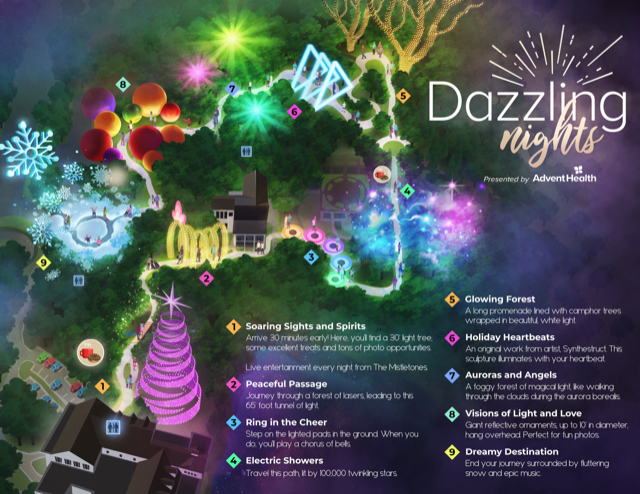 Dazzling Lights Harry P. Leu Gardens Holidays 2020