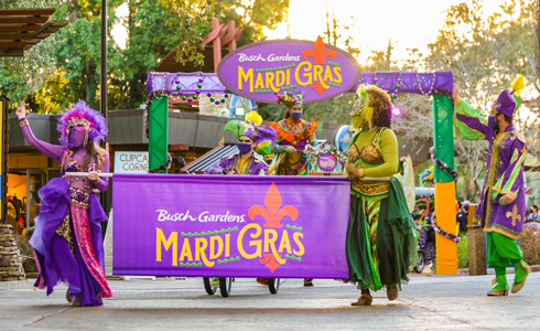 Busch Gardens Mardi Gras 2022 On the Go in the Parks